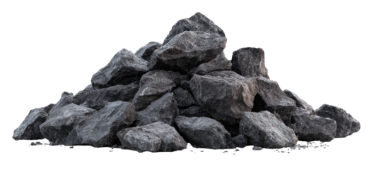 Pile of gray rocks