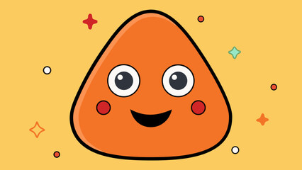 Cool and cheerful doodle face icons in vibrant shape designs