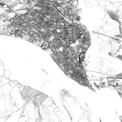 Naklejka premium 3D illustration of city and urban in Samara Russia