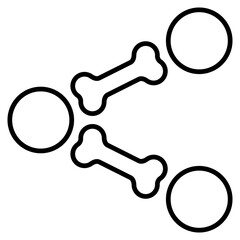 Share icon with outline style and pixel perfect base. Suitable for website design, logo, app and UI. Based on the size of the icon in general, so it can be reduced.