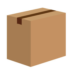 梱包された大きな段ボール箱のイラスト素材