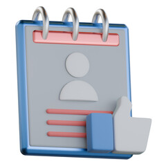 Customer persona matrix 3d icon colorful style