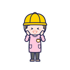 こども／正面／女の子 21