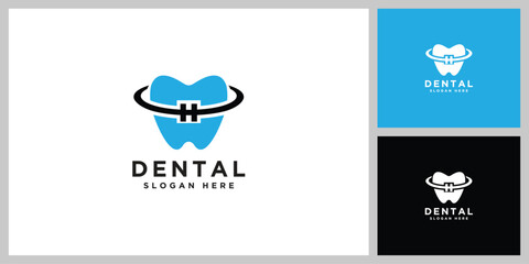 dental logo design vector template