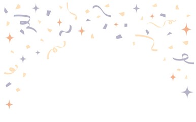 シックな色合いの紙吹雪背景素材