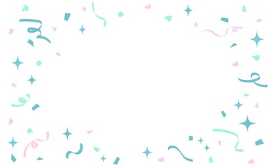 間食の紙吹雪背景フレーム素材