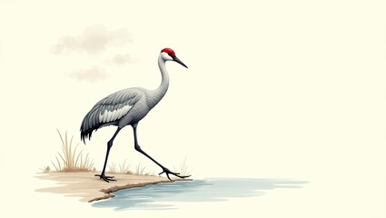 grey crowned crane