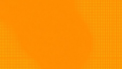 Energetic abstract orange background with halftone dots and clear negative space in the center for marketing material