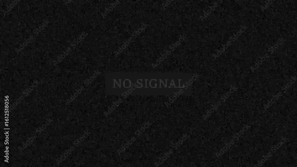Poster vintage television static noise with no signal. analog tv screen shows black and white noise caused 