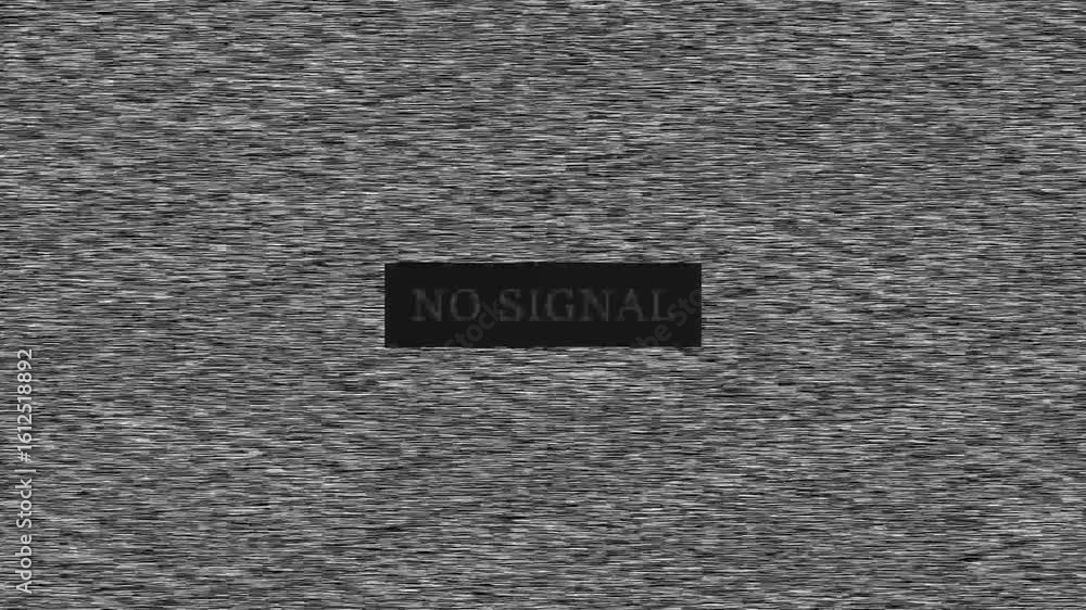 Poster vintage retro tv displays static with black and white noise from poor signal reception. the analog s