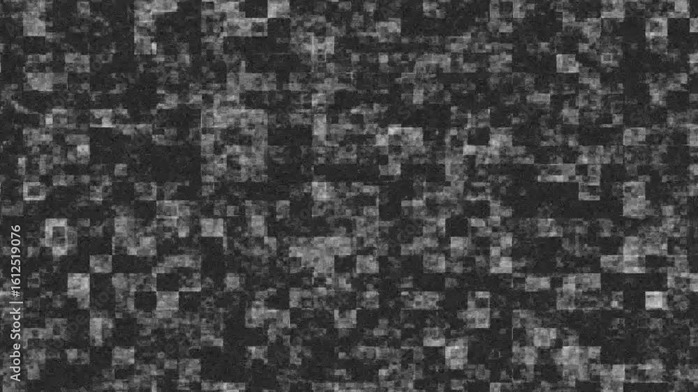 Poster broken pixel noise background with distorted lines on a retro tv screen. vintage style glitch effect