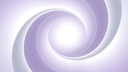 Elegant spiral vector pattern, silver and Arctic lilac spiraling inward with halftone transition, clean minimal style, central void maintained, crisp Thalorin style