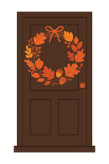 Autumn Wreath Door Decor