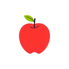 red apple vector illustration