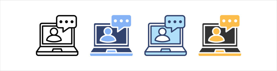 Consult Icon Set Multiple Style Collection