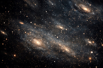 Obraz premium space galaxy background