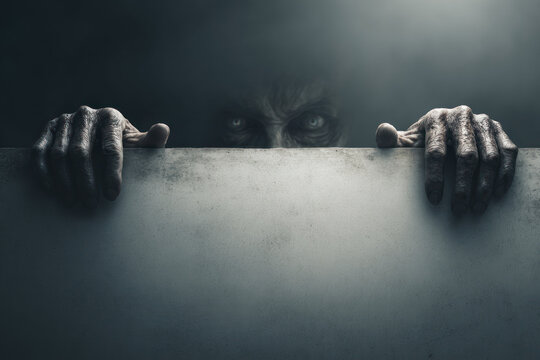 Terrifying Face Appears from Darkness