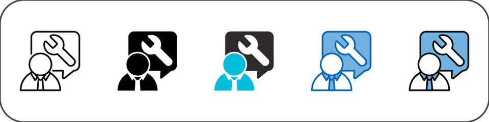 Service Icon Pack Multistyle Illustration