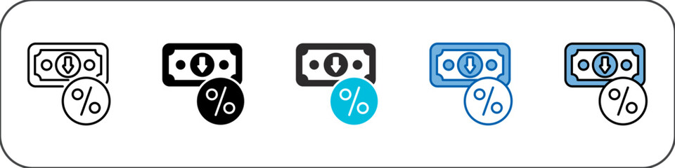 Deflation Icon Pack Multistyle Illustration
