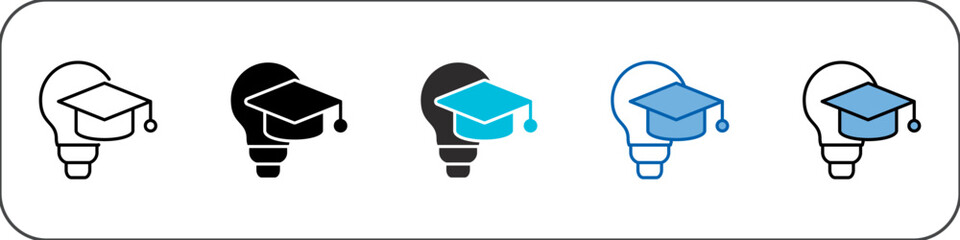 Education Icon Pack Multistyle Illustration