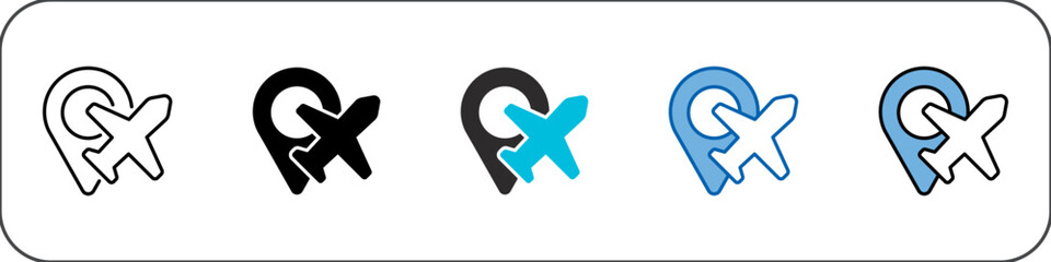 Transport Icon Pack Multistyle Illustration