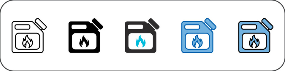 Fuel Icon Pack Multistyle Illustration