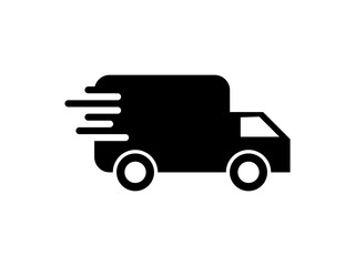  Fast Delivery Truck Icon Express Shipping and Logistics Symbol