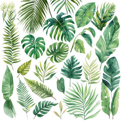 Seamless green leaf pattern vector illustration for natural floral design wallpaper