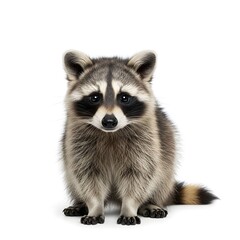 Obraz premium Curious Raccoon Looking at Camera