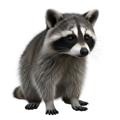 Obraz premium Happy Raccoon Showing Playful Behavior