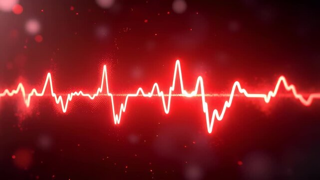 hospital graph heartbeat Stock Market Pulse  Red Tech Data Visual Loop