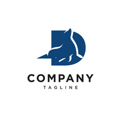 Letter D Seals Logo Icon Vector