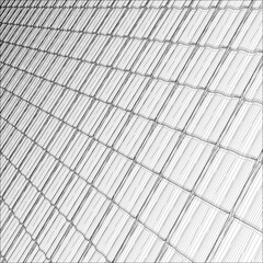 Tile Roof Vector. Illustration Isolated On White Background. A Vector Illustration Of Roof Tile Background.