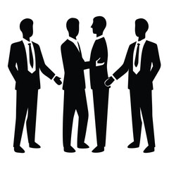A Group of Men in Suits Standing Together in a Business Setting and Looking Confident and Accomplished