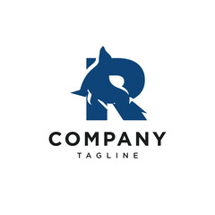 Letter R Seals Logo Icon Vector