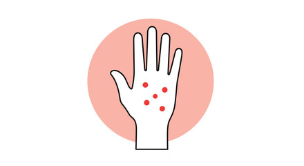Obraz premium Understanding Common Causes and Treatments for Red Spots on the Hands a Guide for Diagnosis and Relief