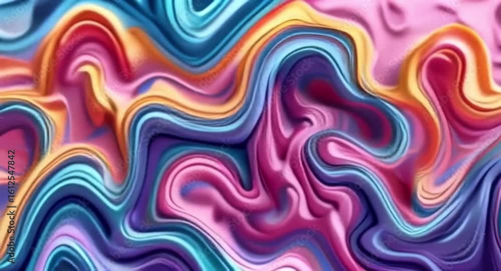 Poster abstract swirl background animation featuring vibrant colorful patterns
