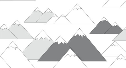 Abstract Mountain Range Landscape Scenic View Geometric Peaks Majestic Nature Outdoor Adventure Serene Background