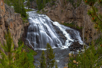 Gibbon Falls in Yellowstone National Park