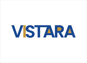 Vistara modern Letter logo Design and Initial logo Design
