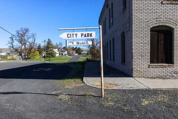 City Park Sign in Hartline