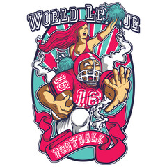 american football poster