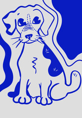 dog with bone