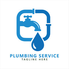 Plumbing logo images illustration design