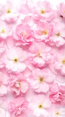 Delicate pink cherry blossoms