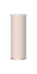 Isolated model of paper tube packaging on transparent background.
