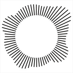 Sound Waves Circle Design Vector | Abstract Audio Waveform Illustration | Circular Equalizer Graphic Template | Music Signal Visualization Icon | Modern Audio Frequency Pattern

