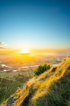 Morning view from Te Mata Peak, Hawke's Bay, New Zealand