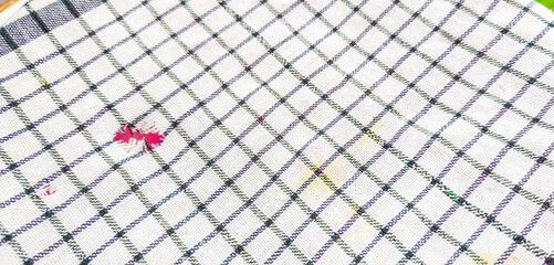 red net on a white background