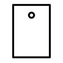 Tag outline icon. 